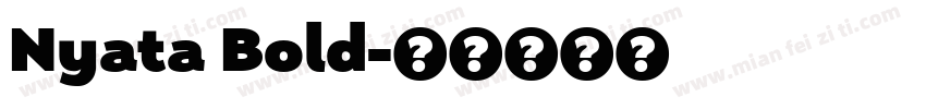 Nyata Bold字体转换